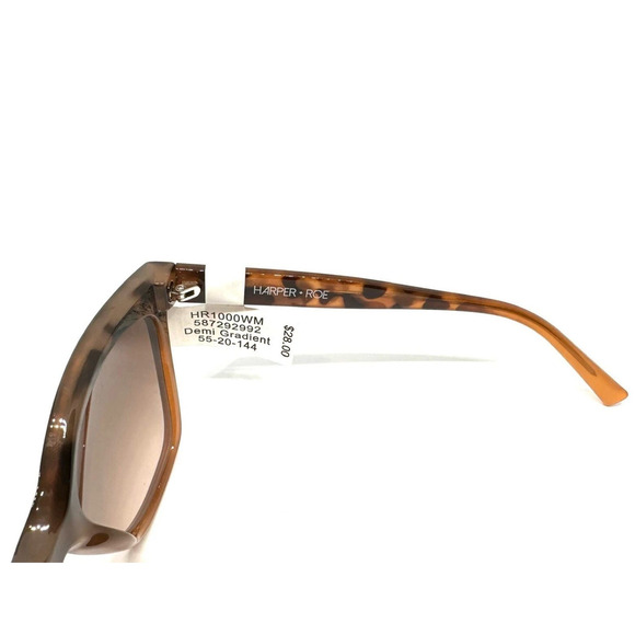 New Harper + Roe Demi Gradient Brown Black Women's Sunglasses - Picture 4 of 6